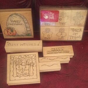Halloween Rubber Stamp Collection